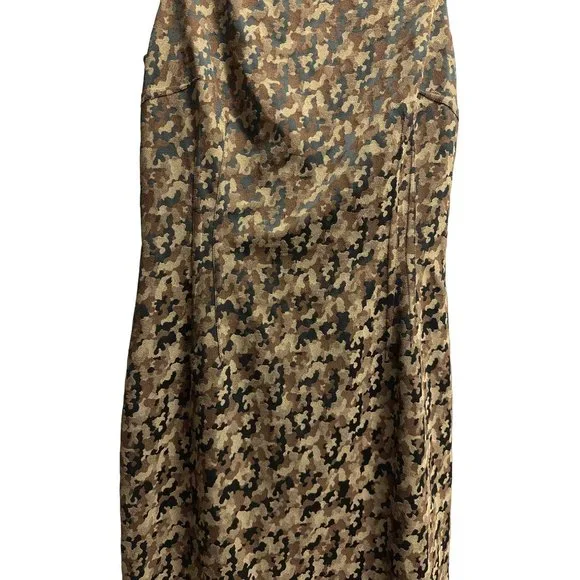 Michael Kors Collection Italy Sleeveless Camouflage Jacquard
